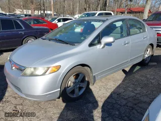 2008 Honda Civic Sdn EX with VIN 1HGFA15868L029168, listed as a IAAI auction lot 41592116 with 193,291 mi miles. Bid and sale history available at carsss.com. Image 2.