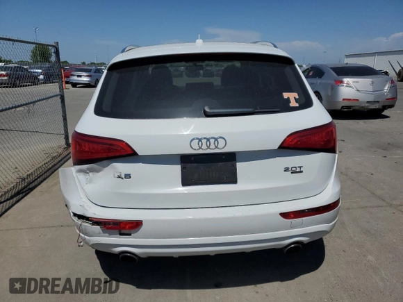 2014 Audi Q5 Premium Plus with VIN WA1LFAFP7EA102770, listed as a Copart auction lot 53556245 with 106,483 mi miles and Salvage Title. Bid and sale history available at carsss.com. Image 6.
