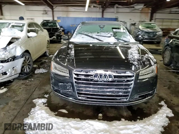 2015 Audi A8 L 4.0T with VIN WAU32AFD4FN007436, listed as a Copart auction lot 89020695 with 0 mi miles and Salvage Title. Bid and sale history available at carsss.com. Image 10.
