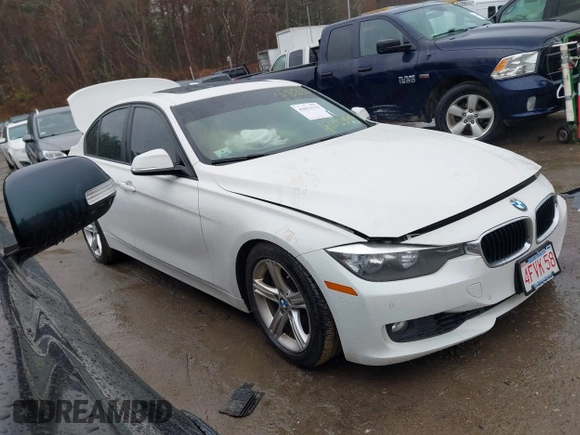 2014 BMW 3 Series 328i xDrive with VIN WBA3B5C56EF599323, listed as a IAAI auction lot 41853533 with 114,358 mi miles. Bid and sale history available at carsss.com. Image 1.