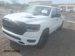 2023 Ram 1500 Laramie with VIN 1C6SRFJT3PN541901, listed as a IAAI auction lot 42156766 with 58,082 mi miles and . Bid and sale history available at DreamBid. Image 17.