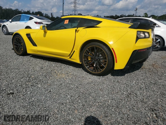 2018 Chevrolet Corvette Z06 2LZ with VIN 1G1YS2D67J5600180, listed as a Copart auction lot 74374494 with 0 mi miles and Salvage Title. Bid and sale history available at carsss.com. Image 2.
