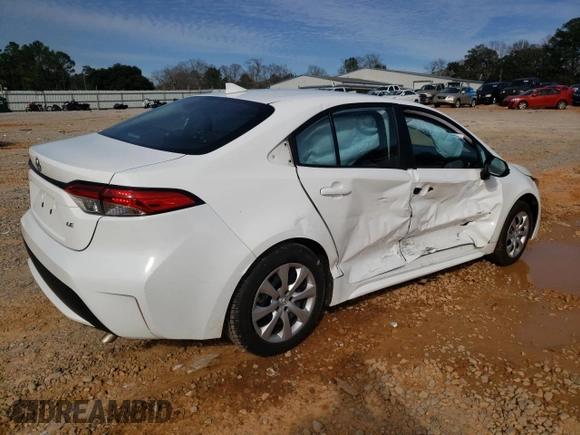 2022 Toyota Corolla LE with VIN 5YFEPMAE6NP369722, listed as a Copart auction lot 46197085 with 64,546 mi miles and Non Repairable. Bid and sale history available at carsss.com. Image 3.