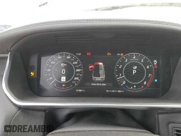 2018 Land Rover Range Rover Sport SVR with VIN SALWZ2SE6JA800746, listed as a Copart auction lot 83444184 with 121,681 mi miles and Non Repairable. Bid and sale history available at carsss.com. Image 9.