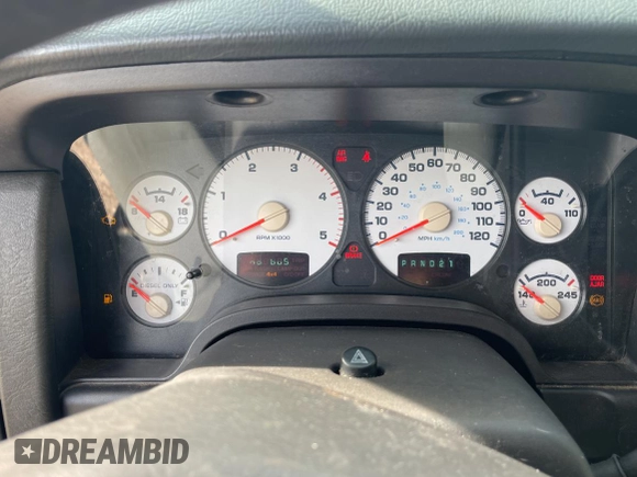2003 Dodge Ram 2500 ST with VIN 3D7KU28603G709406, listed as a Copart auction lot 84349524 with 0 mi miles and Salvage Title. Bid and sale history available at carsss.com. Image 8.