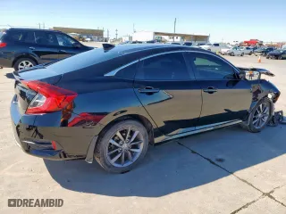 2021 Honda Civic Sedan EX-L with VIN 19XFC1F74ME000303, listed as a Copart auction lot 47836855 with 58,507 mi miles and Clean Title. Bid and sale history available at carsss.com. Image 3.