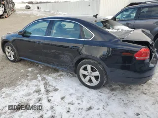 2012 Volkswagen Passat SE with VIN 1VWBH7A35CC047429, listed as a Copart auction lot 45800395 with 221,051 mi miles and Non Repairable. Bid and sale history available at carsss.com. Image 2.