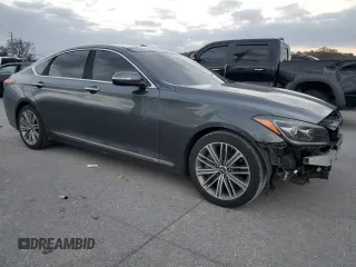 2018 Genesis G80 3.8L with VIN KMHGN4JE3JU242708, listed as a Copart auction lot 79191644 with 89,253 mi miles and Salvage Title. Bid and sale history available at carsss.com. Image 4.