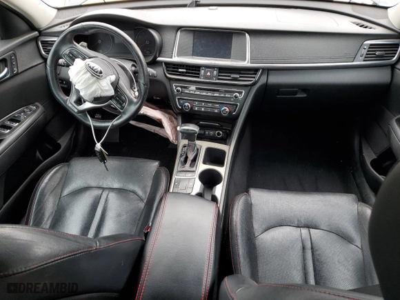 2017 Kia Optima SX with VIN 5XXGW4L23HG142659, listed as a Copart auction lot 44460755 with 0 mi miles and Salvage Title. Bid and sale history available at carsss.com. Image 8.