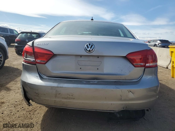 2013 Volkswagen Passat S w/Appearance with VIN 1VWAH7A37DC013960, listed as a Copart auction lot 50190775 with 110,656 mi miles and Non Repairable. Bid and sale history available at carsss.com. Image 6.