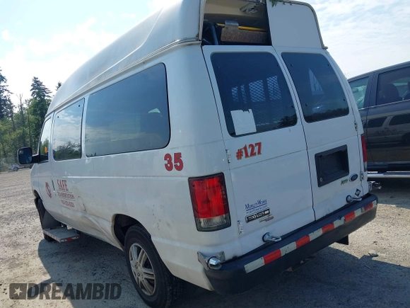 2013 Ford Econoline Cargo Commercial with VIN 1FTNE1EW2DDA78482, listed as a IAAI auction lot 42575152 with 543,296 mi miles and . Bid and sale history available at DreamBid. Image 3.