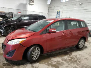 2013 Mazda Mazda5 Sport with VIN JM1CW2BL2D0162510, listed as a Copart auction lot 46626905 with 95,030 mi miles and Salvage Title. Bid and sale history available at carsss.com. Image 1.