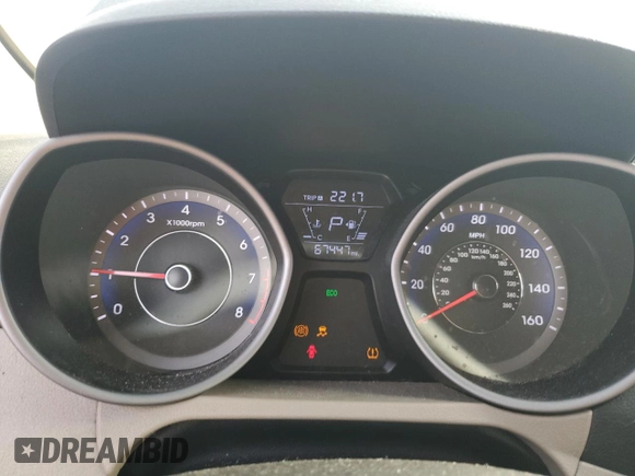 2016 Hyundai Elantra SE с VIN KMHDH4AE8GU646039, выставлен на аукционе Copart как лот 57899785 с пробегом 67 447 миль миль и Списание • Salvage title. История ставок и продаж доступна на DreamBid. Изображение 9.
