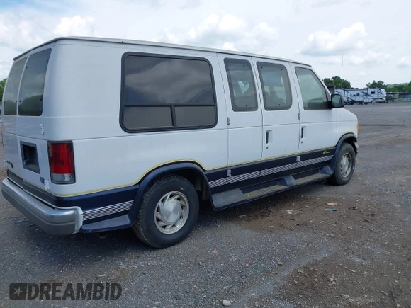1996 Ford Econoline Cargo z VIN 1FDEE14H0THB33890, wystawiony jako IAAI lot #42460711 z przebiegiem 283 645 mil mil oraz . Historia ofert i sprzedaży dostępna na DreamBid. Obrazek 4.