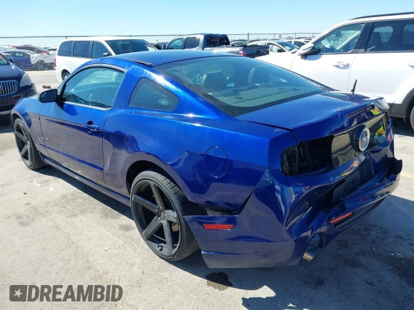 2014 Ford Mustang V6 with VIN 1ZVBP8AM8E5318735, listed as a IAAI auction lot 41848924 with 112,420 mi miles. Bid and sale history available at carsss.com. Image 3.