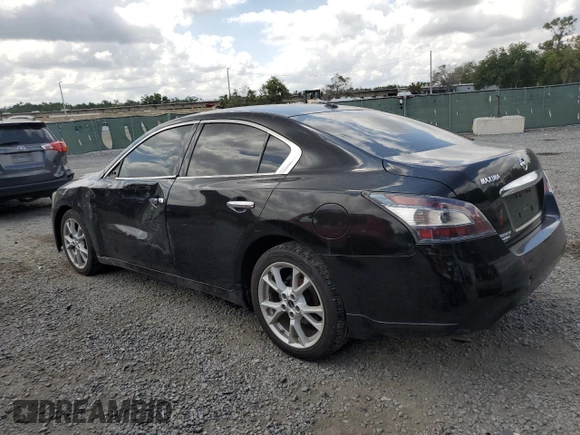 2014 Nissan Maxima S with VIN 1N4AA5AP2EC497221, listed as a Copart auction lot 54403185 with 126,210 mi miles and Salvage Title. Bid and sale history available at DreamBid. Image 2.