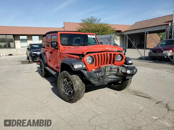 2019 Jeep Wrangler Unlimited Sport S with VIN 1C4HJXDGXKW557241, listed as a Copart auction lot 52485164 with 59,798 mi miles and Salvage title. Bid and sale history available at DreamBid. Image 10.