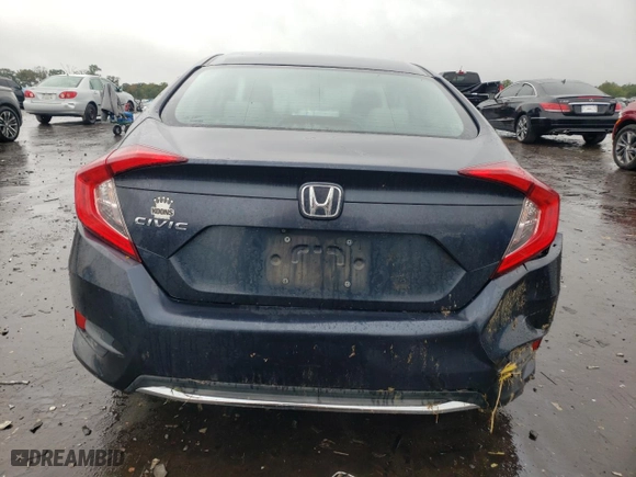 2019 Honda Civic Sedan LX with VIN 2HGFC2F63KH586864, listed as a Copart auction lot 73237954 with 65,308 mi miles and Salvage Title. Bid and sale history available at carsss.com. Image 6.