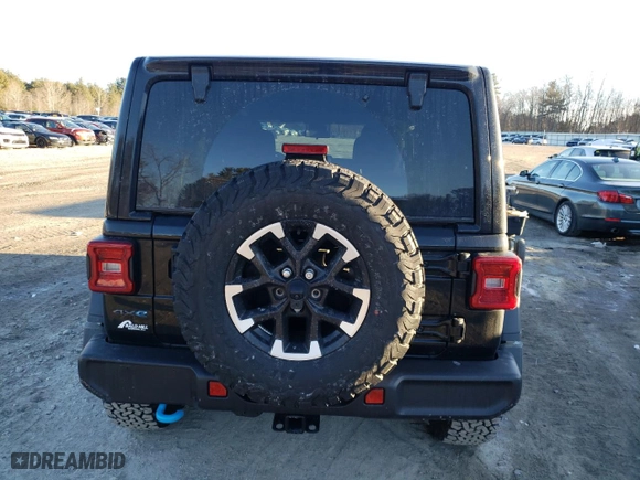 2024 Jeep Wrangler 4xe Rubicon with VIN 1C4RJXR60RW189196, listed as a Copart auction lot 43851335 with 2,337 mi miles and Salvage Title. Bid and sale history available at carsss.com. Image 6.