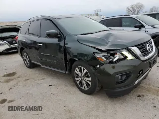 2019 Nissan Pathfinder SV z VIN 5N1DR2MM1KC578332, wystawiony jako Copart lot #51585115 z przebiegiem 113 522 mil mil oraz Szkoda całkowita • Salvage title. Historia ofert i sprzedaży dostępna na DreamBid. Obrazek 4.
