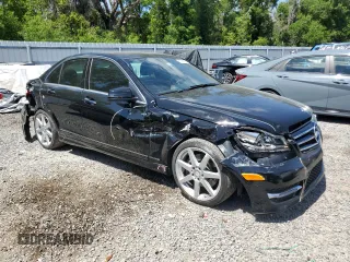2014 Mercedes-Benz C 350 Sport with VIN WDDGF5HBXEA905028, listed as a Copart auction lot 51696165 with 111,620 mi miles and Salvage Title. Bid and sale history available at DreamBid. Image 4.