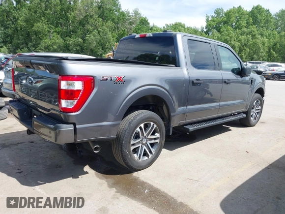 2023 Ford F-150 XL with VIN 1FTFW1E54PFC37083, listed as a IAAI auction lot 42247096 with 28,344 mi miles and . Bid and sale history available at DreamBid. Image 4.