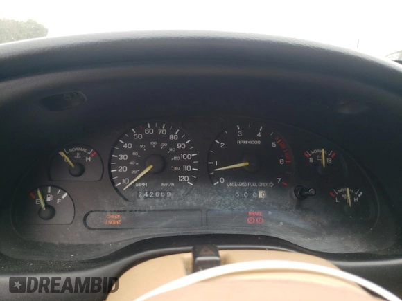 1995 Ford Mustang with VIN 1FALP4045SF181301, listed as a Copart auction lot 72989824 with 242,669 mi miles and Salvage Title. Bid and sale history available at carsss.com. Image 9.