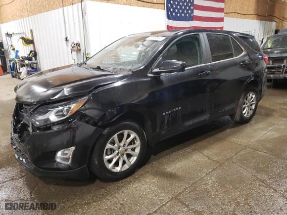 2021 Chevrolet Equinox LT with VIN 2GNAXUEV2M6122360, listed as a Copart auction lot 52100814 with 64,836 mi miles and Salvage Title. Bid and sale history available at carsss.com. Image 1.