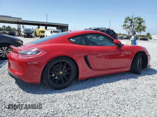 2015 Porsche Cayman S with VIN WP0AB2A80FK182830, listed as a Copart auction lot 50047385 with 107,545 mi miles and Salvage Title. Bid and sale history available at DreamBid. Image 3.