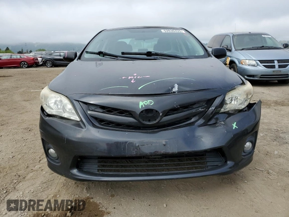 2011 Toyota Corolla L with VIN 2T1BU4EE8BC676231, listed as a Copart auction lot 53930455 with 96,746 mi miles and Salvage Title. Bid and sale history available at carsss.com. Image 5.
