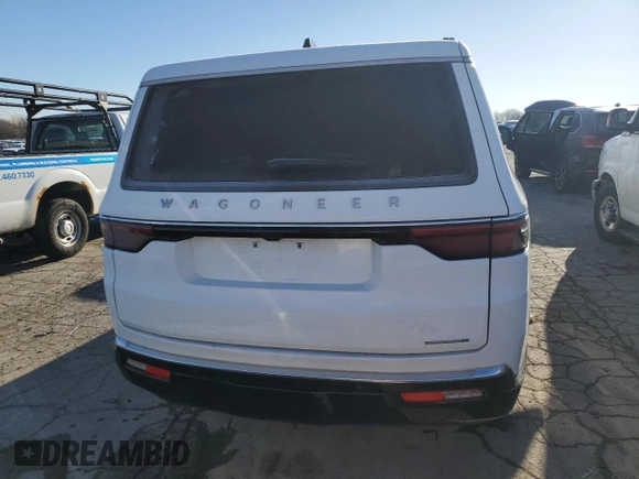 2024 Jeep Wagoneer Series II z VIN 1C4SJSBP7RS144206, wystawiony jako Copart lot #49312305 z przebiegiem 25 673 mil mil oraz Czysty tytuł • Clean title. Historia ofert i sprzedaży dostępna na DreamBid. Obrazek 6.