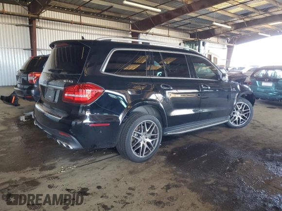 2017 Mercedes-Benz GLS 63 AMG with VIN 4JGDF7FE9HA742782, listed as a Copart auction lot 46303765 with 41,198 mi miles and Salvage title. Bid and sale history available at DreamBid. Image 3.