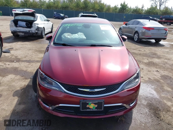 2015 Chrysler 200 C with VIN 1C3CCCCB3FN734831, listed as a IAAI auction lot 41900507 with 146,401 mi miles. Bid and sale history available at carsss.com. Image 12.