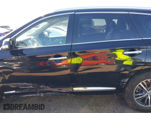 2018 Infiniti QX60 with VIN 5N1DL0MM1JC532827, listed as a IAAI auction lot 41853843 with 144,527 mi miles. Bid and sale history available at carsss.com. Image 14.