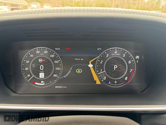 2018 Land Rover Range Rover Sport SVR with VIN SALWZ2SE3JA181653, listed as a Copart auction lot 50033545 with 84,325 mi miles and Clean Title. Bid and sale history available at carsss.com. Image 8.