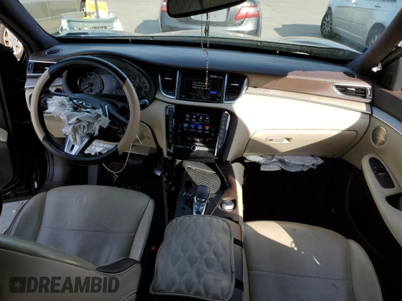 2019 Infiniti QX50 LUXE with VIN 3PCAJ5M10KF123447, listed as a Copart auction lot 39307983 with 63,727 mi miles. Bid and sale history available at carsss.com. Image 8.