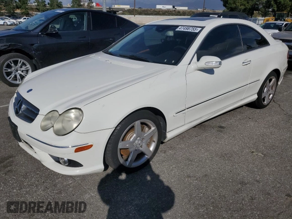 2008 Mercedes-Benz CLK 350 z VIN WDBTJ56H18F256031, wystawiony jako Copart lot #47498755 z przebiegiem 189 870 mil mil oraz Czysty tytuł • Clean title. Historia ofert i sprzedaży dostępna na DreamBid. Obrazek 1.