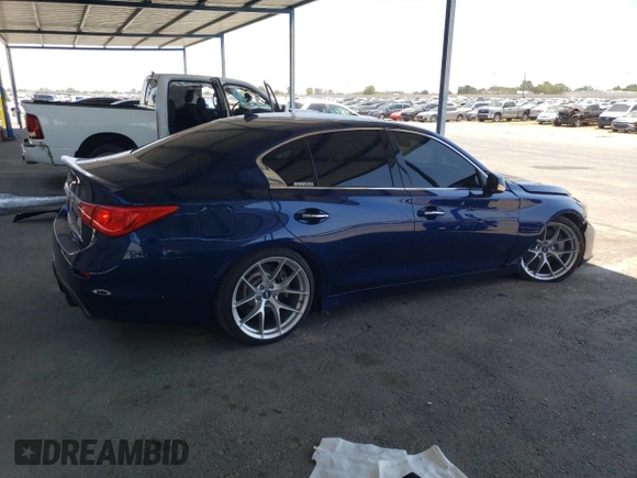 2017 Infiniti Q50 Sport with VIN JN1EV7AR6HM836688, listed as a Copart auction lot 63342845 with 105,377 mi miles and Salvage title. Bid and sale history available at DreamBid. Image 3.