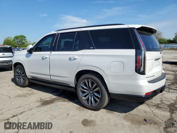 2021 Cadillac Escalade Sport Platinum with VIN 1GYS3GKLXMR378824, listed as a Copart auction lot 55270325 with 77,986 mi miles and Clean title. Bid and sale history available at DreamBid. Image 2.