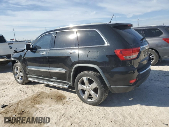 2012 Jeep Grand Cherokee Overland with VIN 1C4RJECT3CC125620, listed as a Copart auction lot 45553565 with 168,409 mi miles and Salvage Title. Bid and sale history available at carsss.com. Image 2.