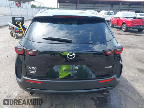 2025 Mazda CX-50 S Select with VIN 7MMVABAMXSN326118, listed as a IAAI auction lot 42136197 with 5,142 mi miles and . Bid and sale history available at DreamBid. Image 16.