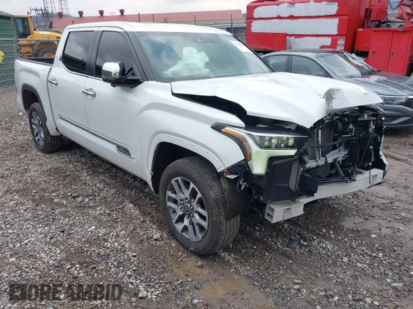2024 Toyota Tundra 1794 Edition with VIN 5TFMA5DB1RX206178, listed as a IAAI auction lot 41687850 with 11,547 mi miles and . Bid and sale history available at DreamBid. Image 1.