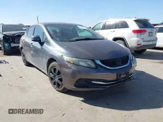 2015 Honda Civic Sedan LX with VIN 19XFB2F55FE075943, listed as a IAAI auction lot 41830699 with 199,838 mi miles. Bid and sale history available at carsss.com. Image 1.
