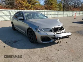 2023 BMW 5 Series M550i xDrive with VIN WBA13BK09PCN61839, listed as a Copart auction lot 76614694 with 16,279 mi miles and Salvage title. Bid and sale history available at DreamBid. Image 11.