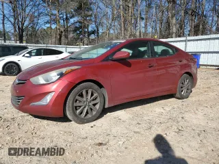 2015 Hyundai Elantra SE with VIN 5NPDH4AE2FH630450, listed as a Copart auction lot 46849155 with 142,731 mi miles and Salvage Title. Bid and sale history available at carsss.com. Image 1.