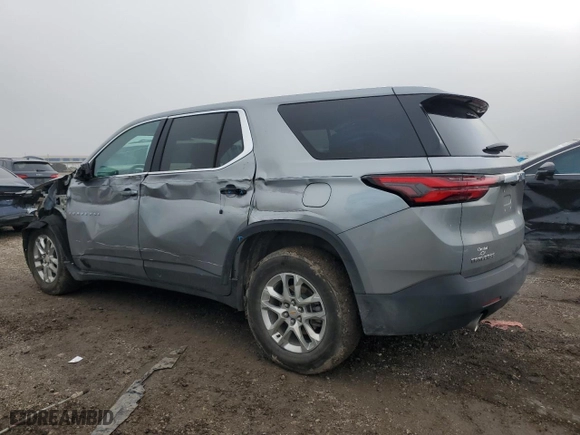 2023 Chevrolet Traverse LS with VIN 1GNERFKW9PJ236089, listed as a Copart auction lot 46489225 with 48,156 mi miles and Salvage Title. Bid and sale history available at carsss.com. Image 2.