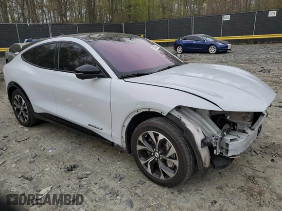 2021 Ford Mustang Mach-E Premium with VIN 3FMTK3R73MMA65934, listed as a Copart auction lot 52393445 with 46,272 mi miles and Salvage title. Bid and sale history available at DreamBid. Image 4.