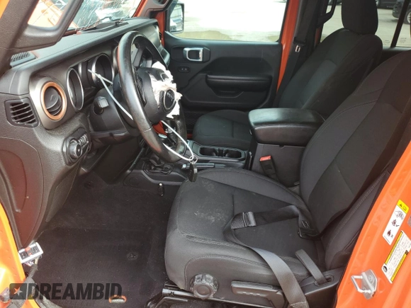 2018 Jeep Wrangler Unlimited Sport with VIN 1C4HJXDG5JW273904, listed as a Copart auction lot 66442065 with 92,977 mi miles and Salvage title. Bid and sale history available at DreamBid. Image 7.