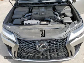 2023 Lexus LX 600 F Sport z VIN JTJMB7CX3P4031126, wystawiony jako Copart lot #57044555 z przebiegiem 7 763 mil mil oraz Szkoda całkowita • Salvage title. Historia ofert i sprzedaży dostępna na DreamBid. Obrazek 12.