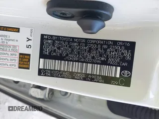 2017 Toyota Prius Two with VIN JTDKBRFU4H3027696, listed as a IAAI auction lot 41989092 with 51,529 mi miles. Bid and sale history available at carsss.com. Image 9.